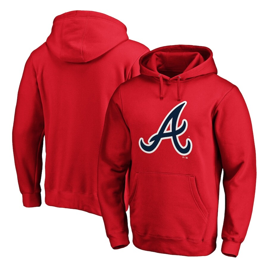 

Пуловер с капюшоном Fanatics Branded Atlanta Braves, красный