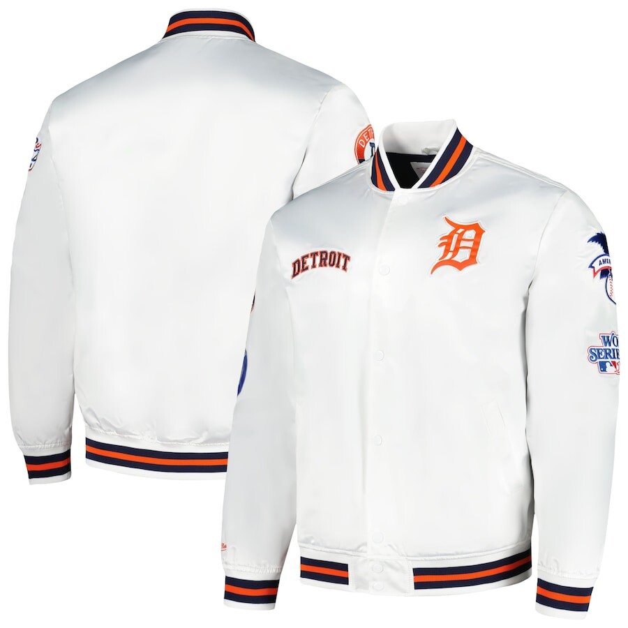 

Куртка Mitchell & Ness Detroit Tigers, белый