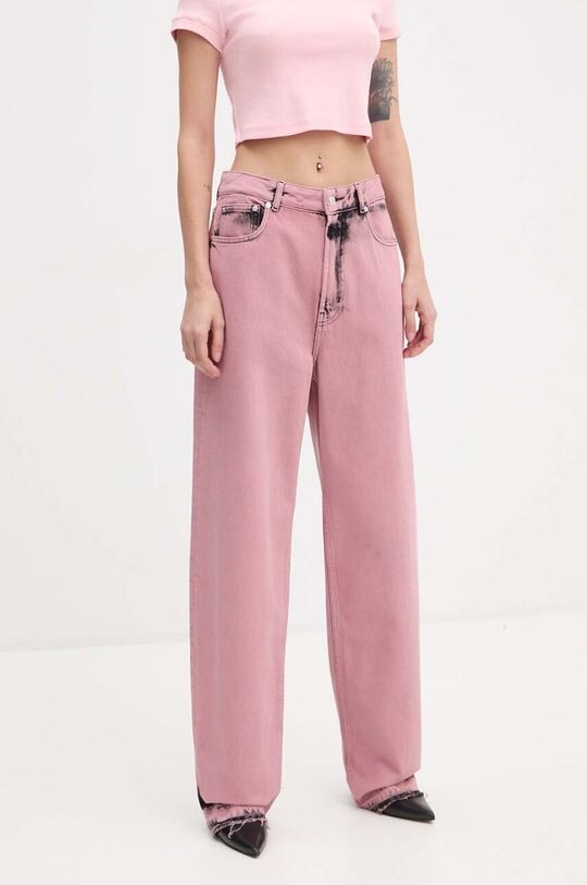 

Джинсы Moschino Jeans, розовый