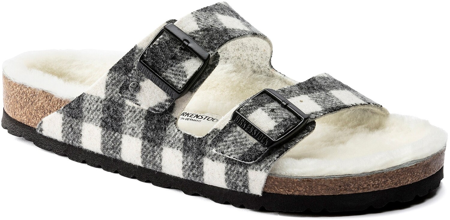 

Сандалии из овчины «Аризона» — женские Birkenstock, черный