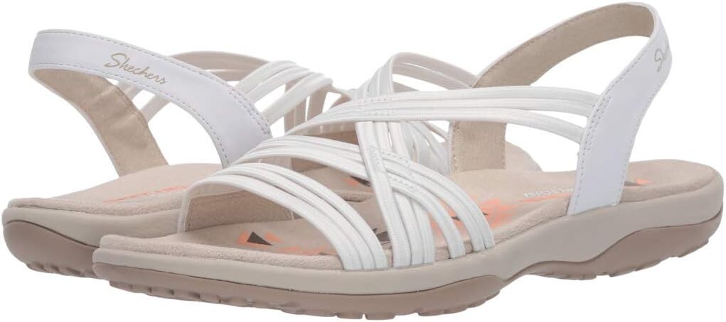 

Сандалии на плоской подошве Reggae Slim - Simply Stretch SKECHERS, белый