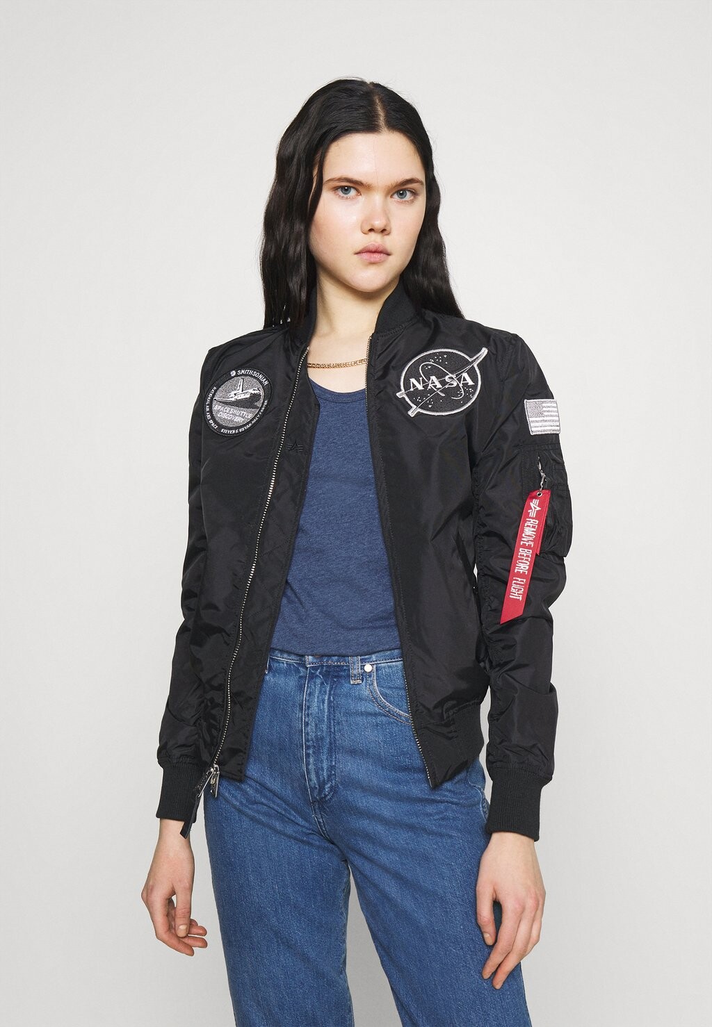 

Куртка-бомбер Alpha Industries, черный