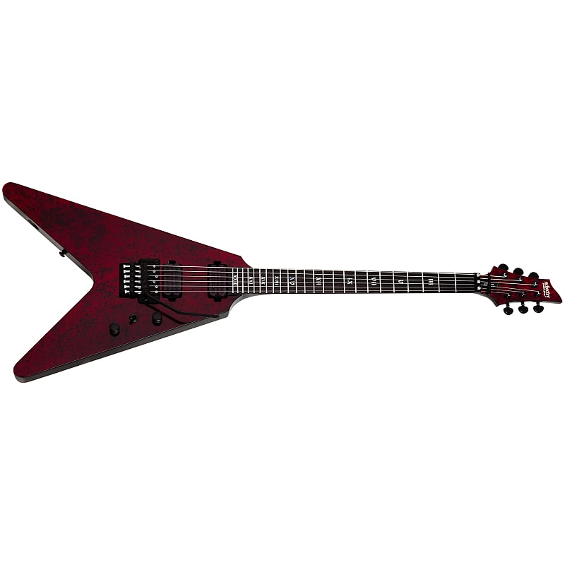Электрогитара Schecter V-1 FR Apocalypse Red Reign Electric Guitar V1 V 1