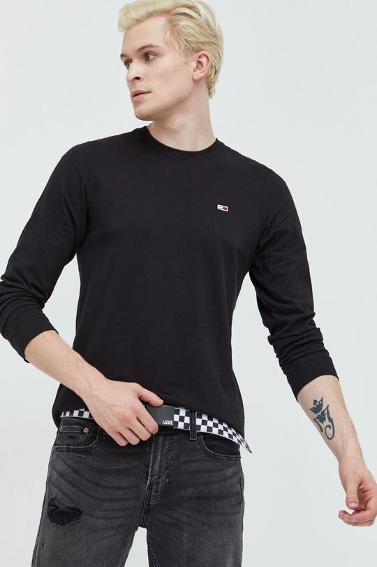 

Хлопок с длинным рукавом Tommy Jeans, черный