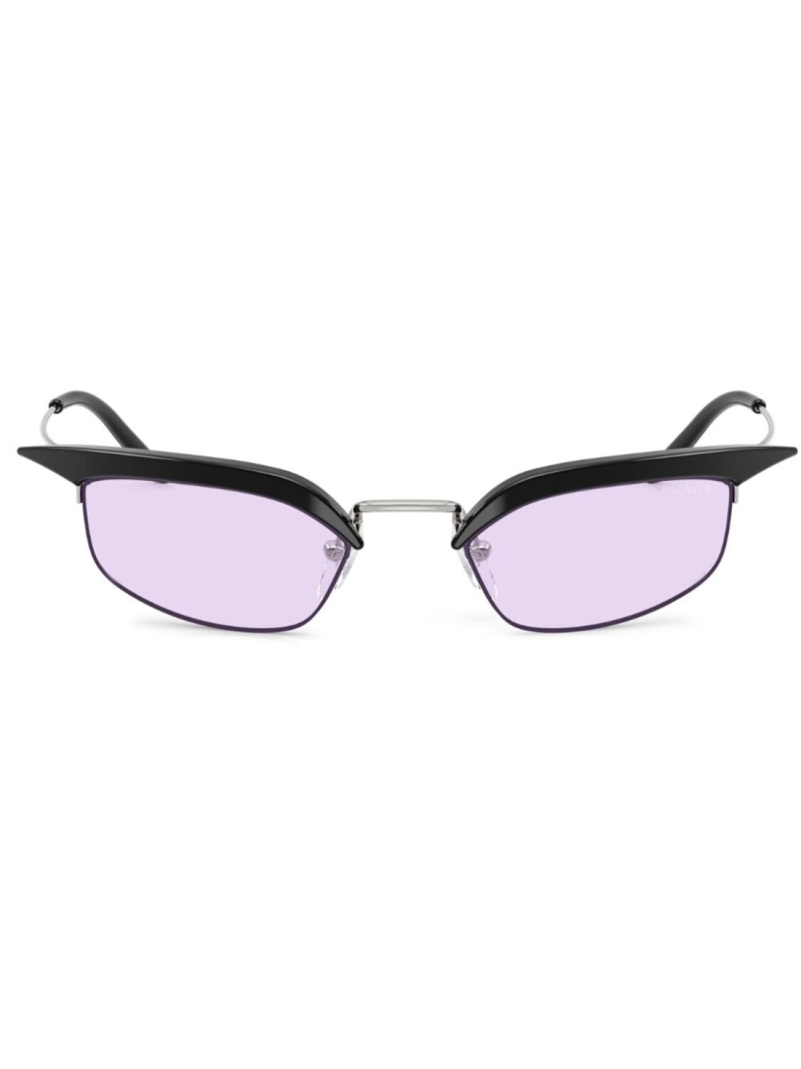 

Солнцезащитные очки в геометричной оправе Prada Eyewear, черный