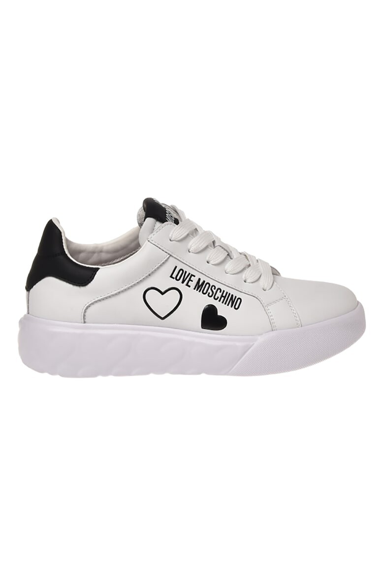 

Кожаные спортивные туфли с логотипом Love Moschino, черный
