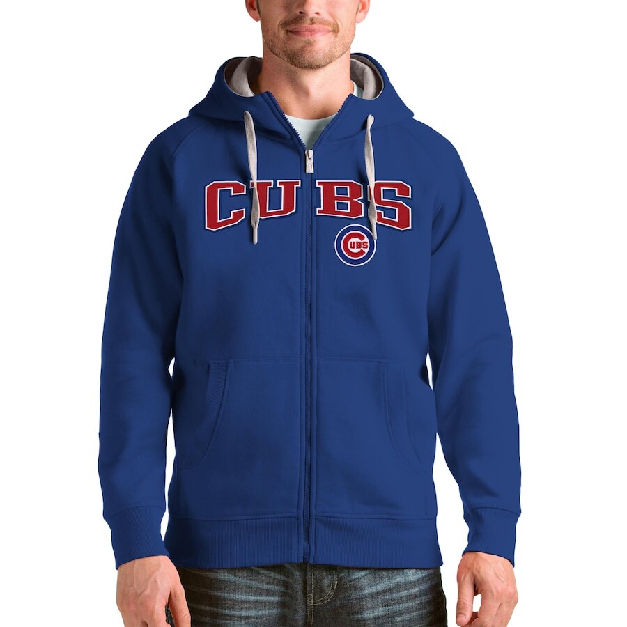 

Толстовка на молнии Antigua Chicago Cubs, роял