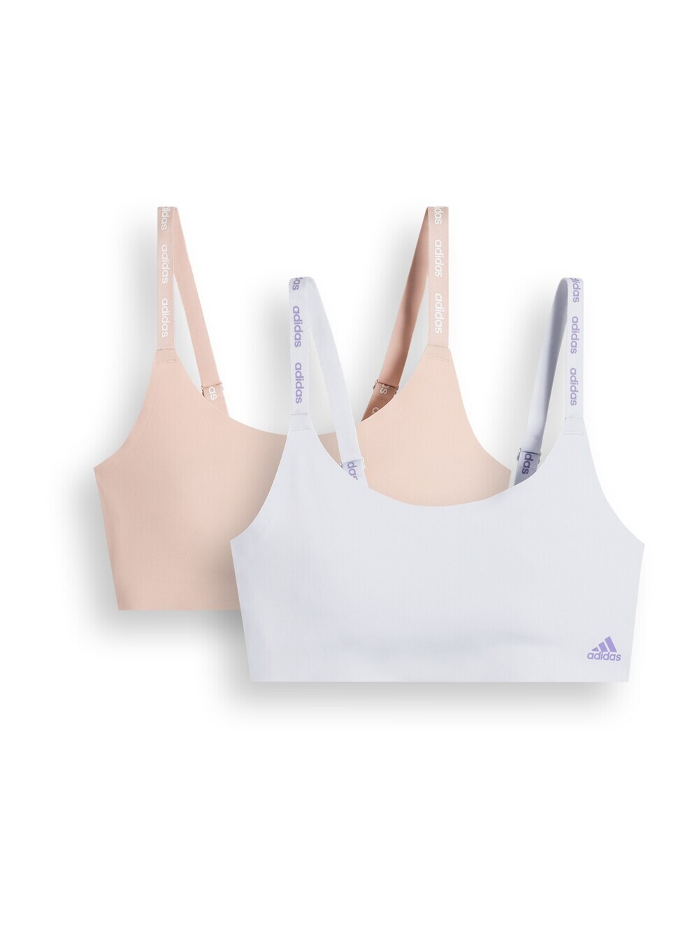 

Спортивный бюстгальтер без косточек ADIDAS SPORTSWEAR Scoop Lounge Bra, розовый