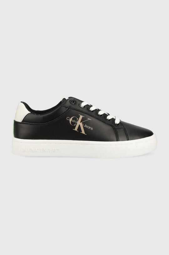 

Кожаные кроссовки CLASSIC CUPSOLE FLUO CONTRAST WN Calvin Klein Jeans, черный