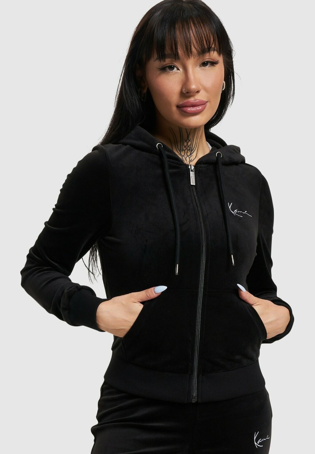 

Толстовка на молнии CHEST SIGNATURE TIGHT Karl Kani, черный