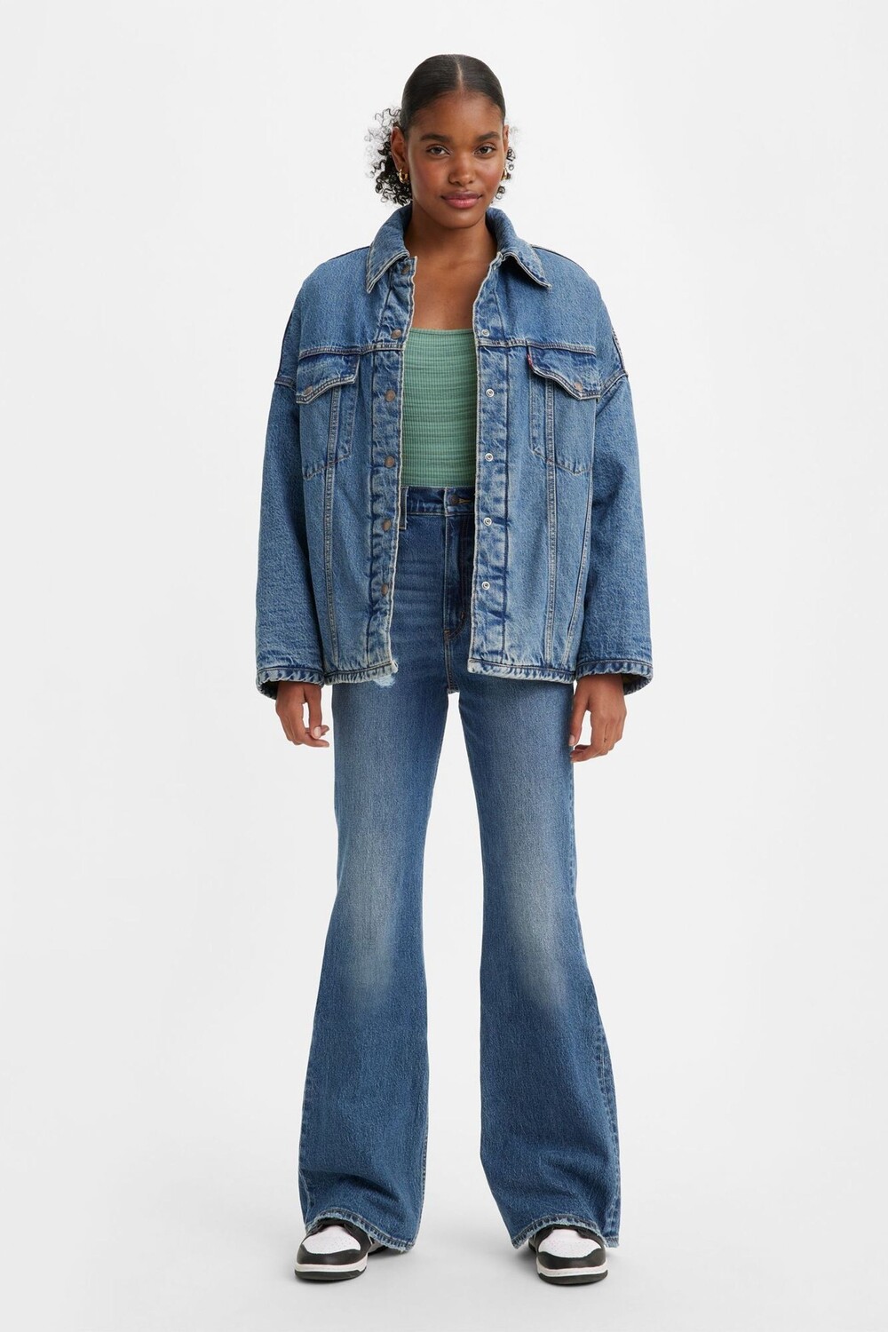 

Синие расклешенные джинсы Levi's в стиле 70-х с завышенной талией Levi's, синий