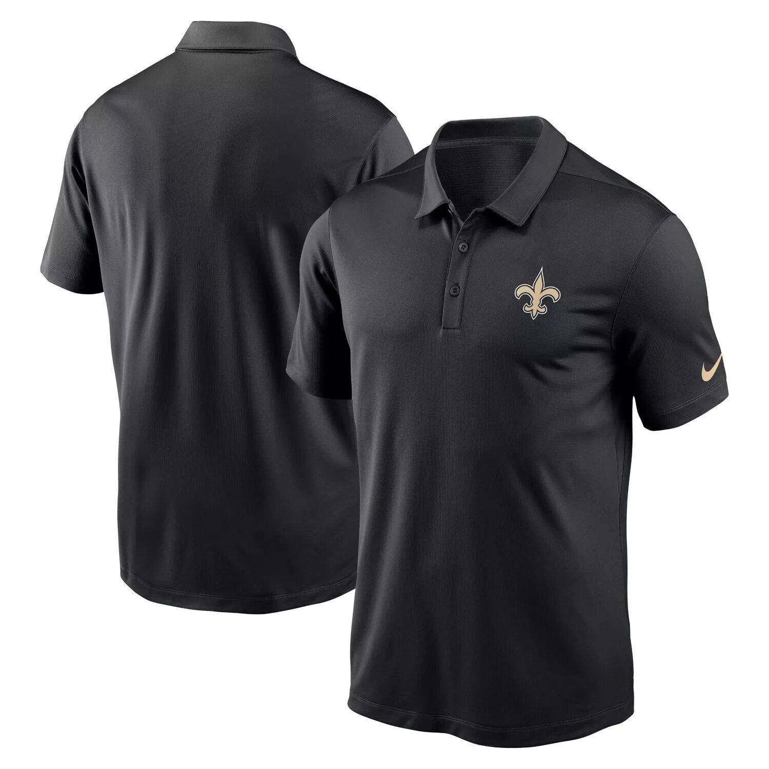 

Мужское черное поло с логотипом команды New Orleans Saints Franchise Team Nike