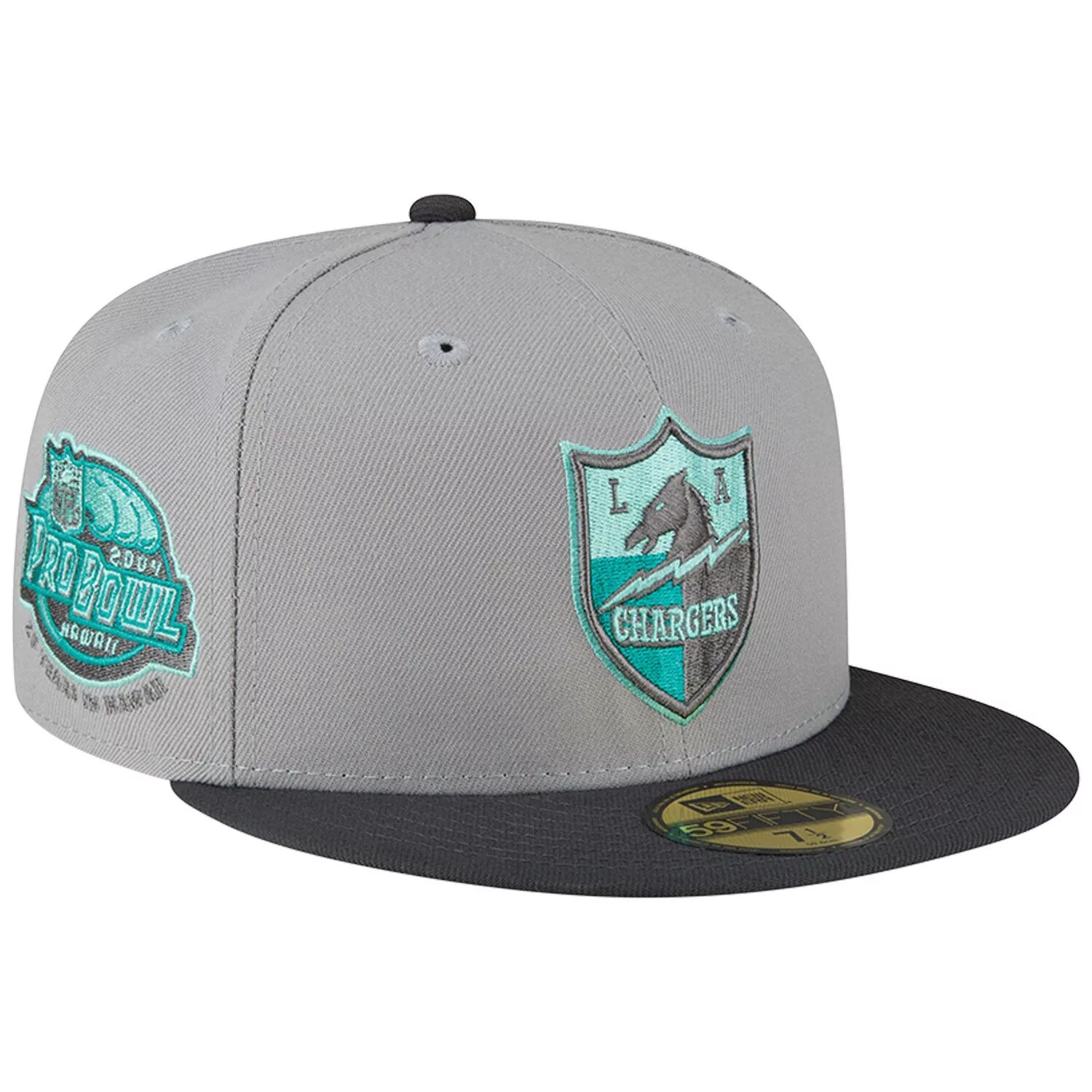 

Мужская облегающая шляпа New Era Grey/Graphite Los Angeles Chargers Aqua Pop 59FIFTY