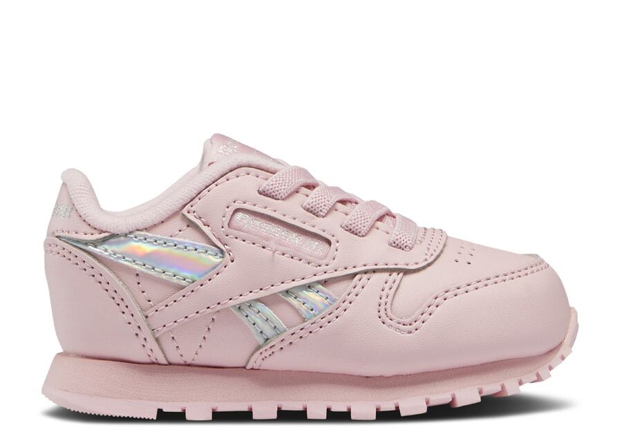 

Кроссовки Reebok Classic Leather Toddler 'Pink Glow Iridescent', розовый