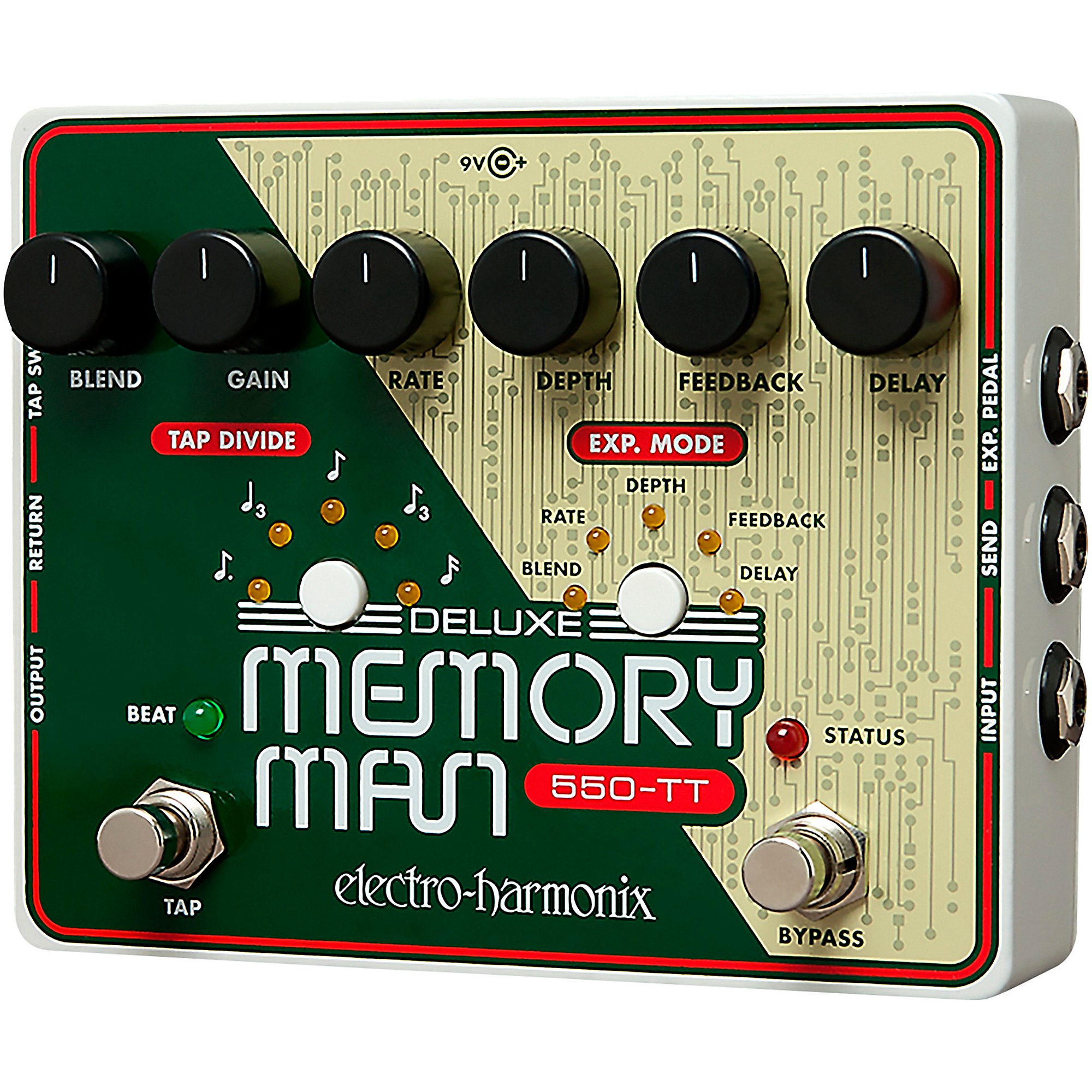 

Педаль эффектов для гитары Electro-Harmonix Deluxe Memory Man Tap Tempo 550 Delay