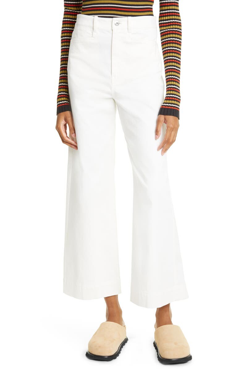 

Брюки-кюлоты из хлопкового эластичного твила PROENZA SCHOULER WHITE LABEL
