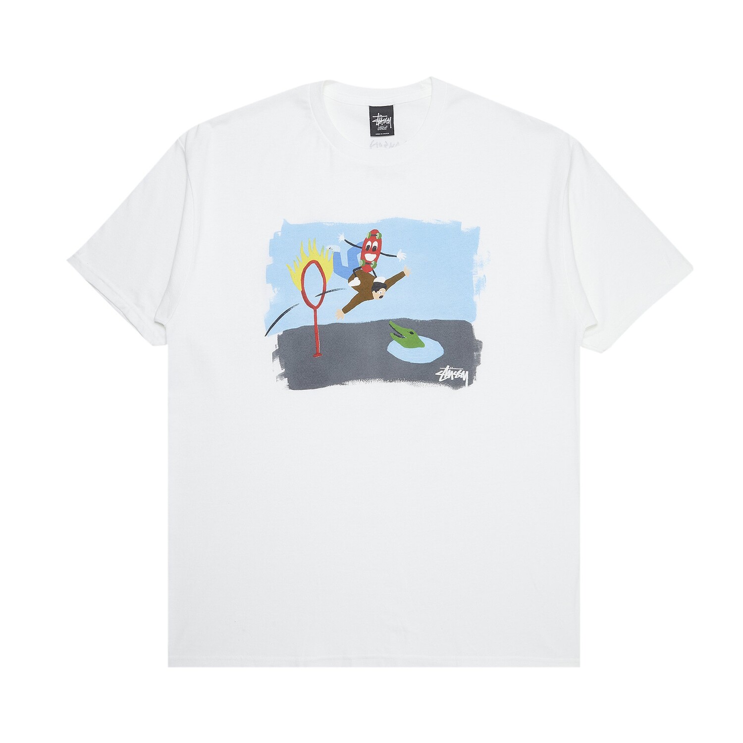 

Футболка Stussy Ring Of Fire, белая, Белый