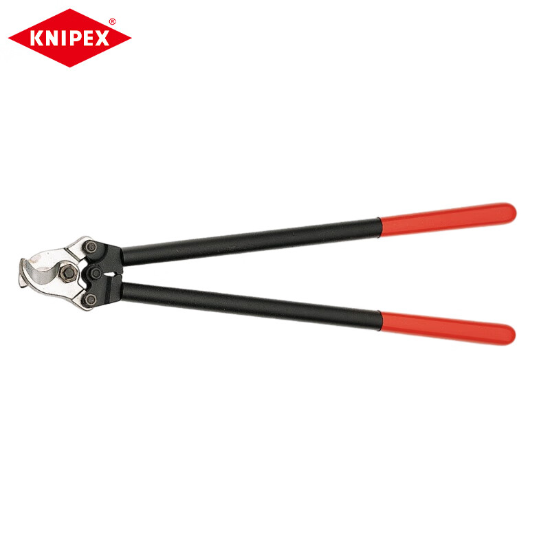 Ножницы для кабеля KNIPEX 600 мм, пластиковая ручка, сменная головка, одножильные, многожильные, ножницы для меди и алюминия 95 21 600