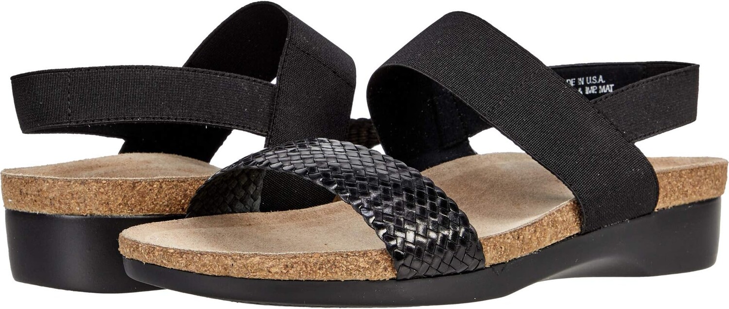 

Сандалии на плоской подошве Pisces Munro, цвет Black Woven