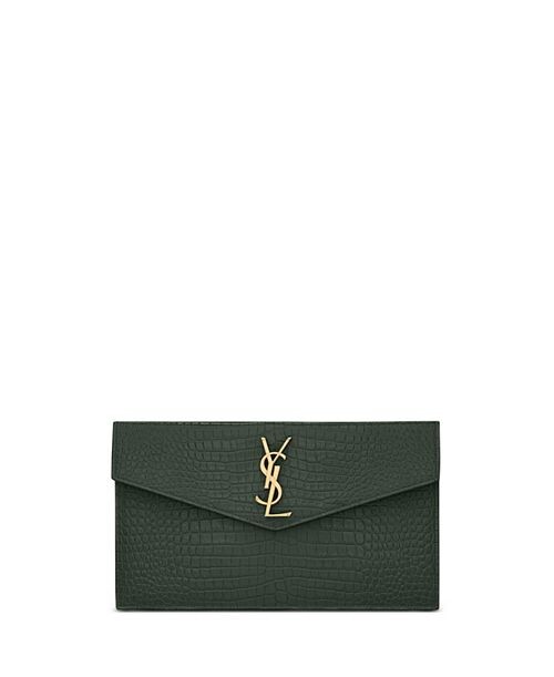 

Аптаун Клатч Saint Laurent, цвет Green