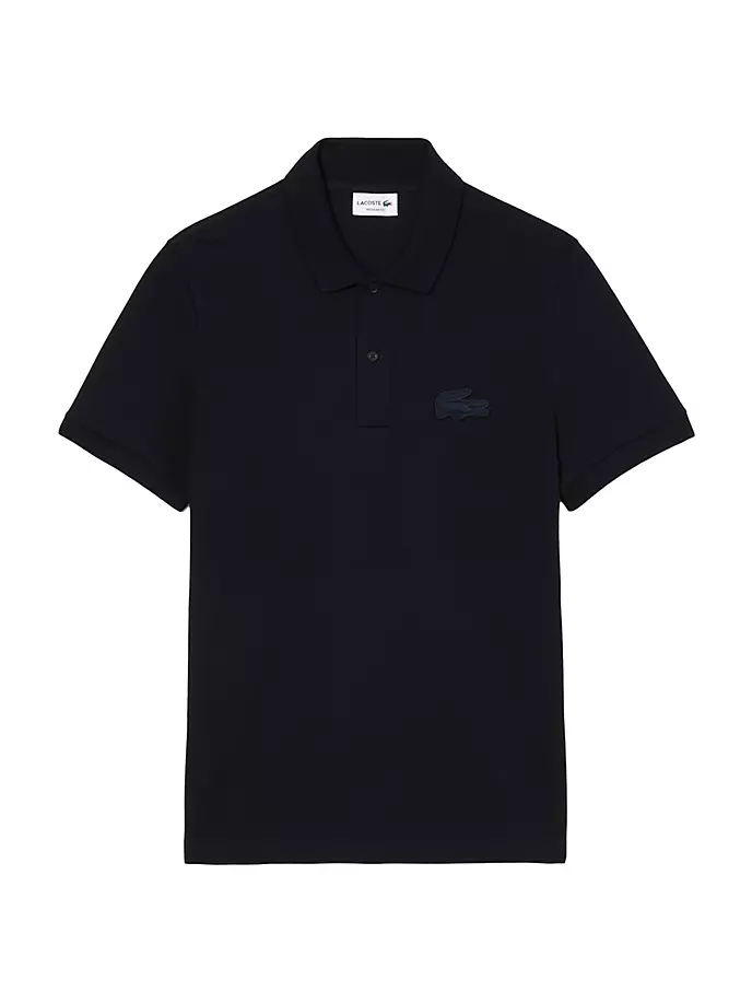 

Рубашка-поло обычного кроя с логотипом Lacoste, темно-синий