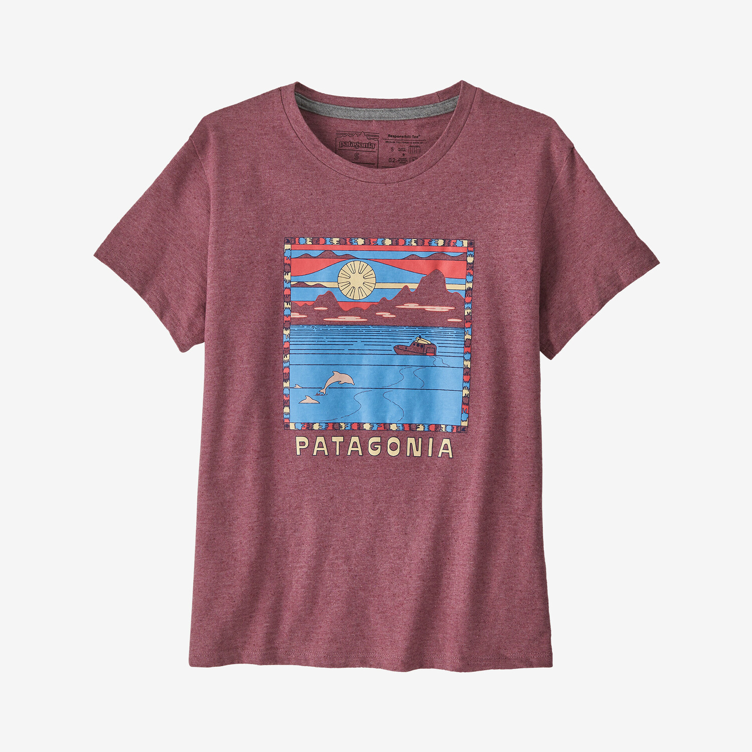 

Футболка Womens Summit Swell Responsibili Patagonia, цвет Evening Mauve