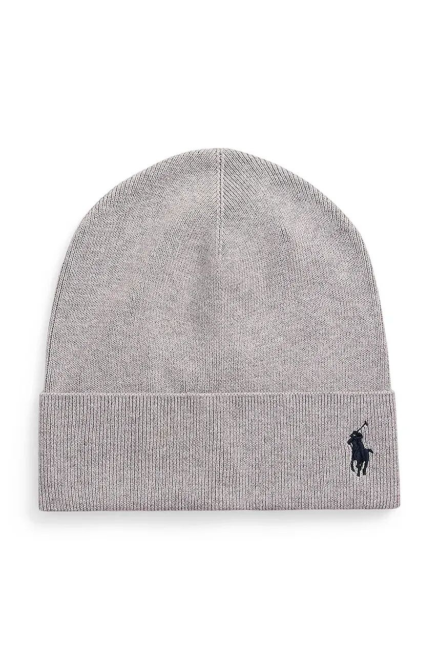 

Хлопковая кепка Polo Ralph Lauren, серый