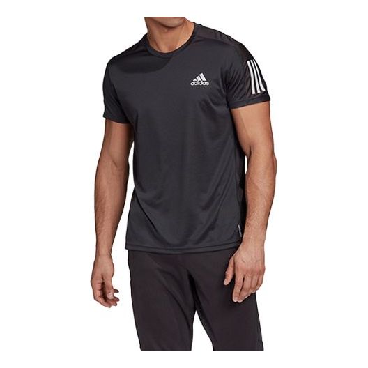 Футболка Adidas Own the Run Tee 'Black', черный