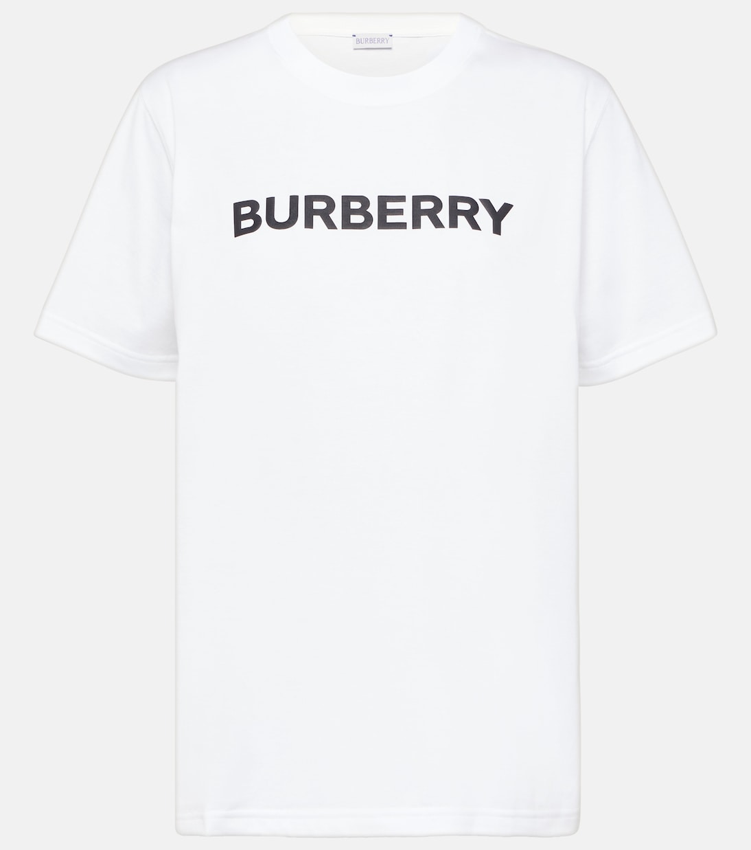 Футболка из хлопкового джерси с логотипом Burberry, белый