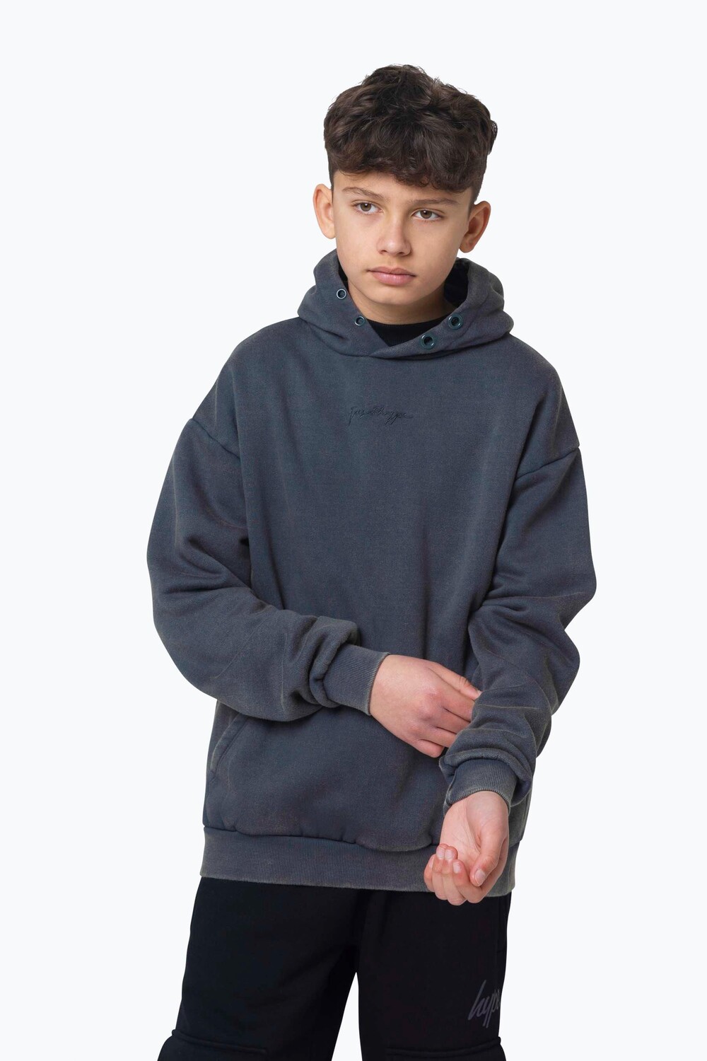 

Синий худи с рисунком Acid Wash Hype, синий