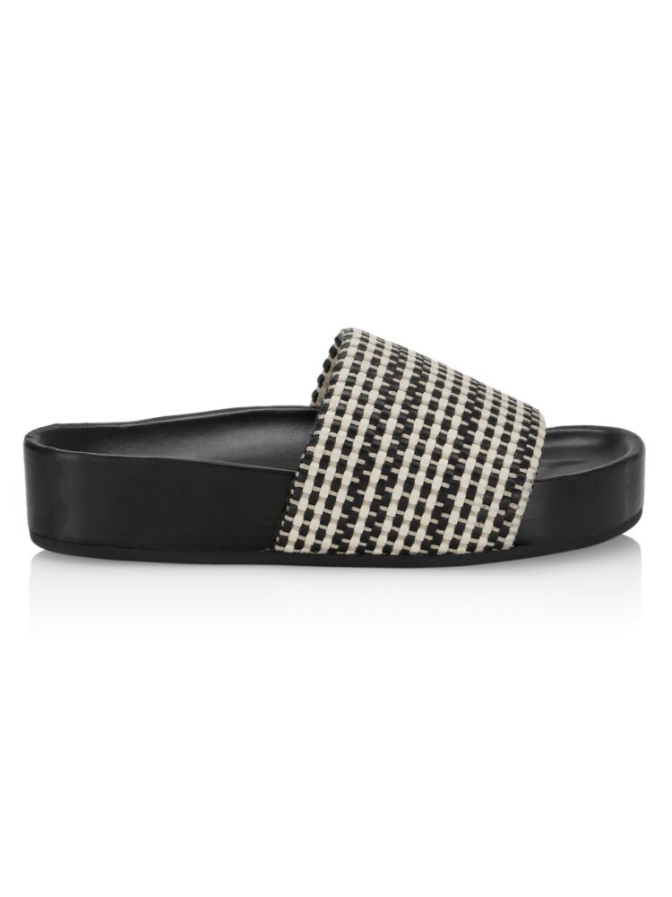 

Шлепанцы для бассейна из мешковины Co Stripe Co, цвет Black Ivory