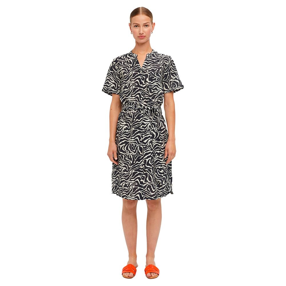 

Платье миди Object Seline Short Sleeve, черный