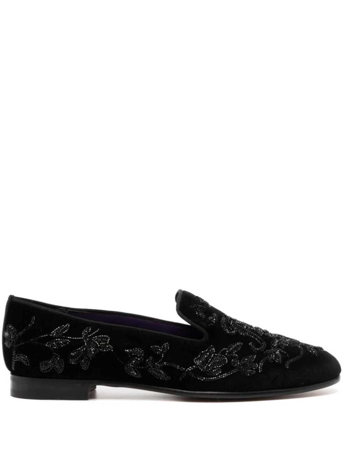 

Ralph Lauren Collection бархатные лоферы Alonzo, черный
