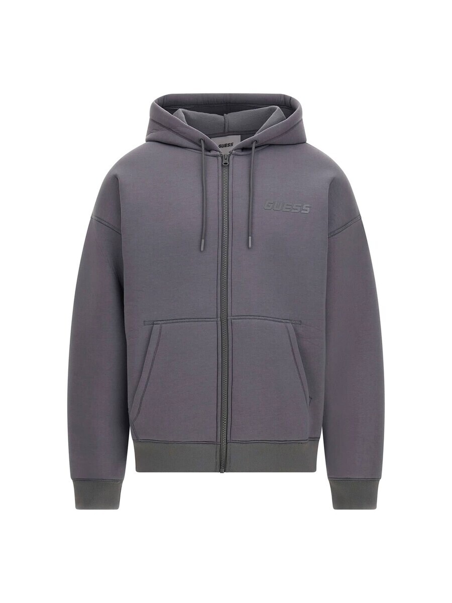 

Худи GUESS Zip-Up Hoodie, цвет Graphite
