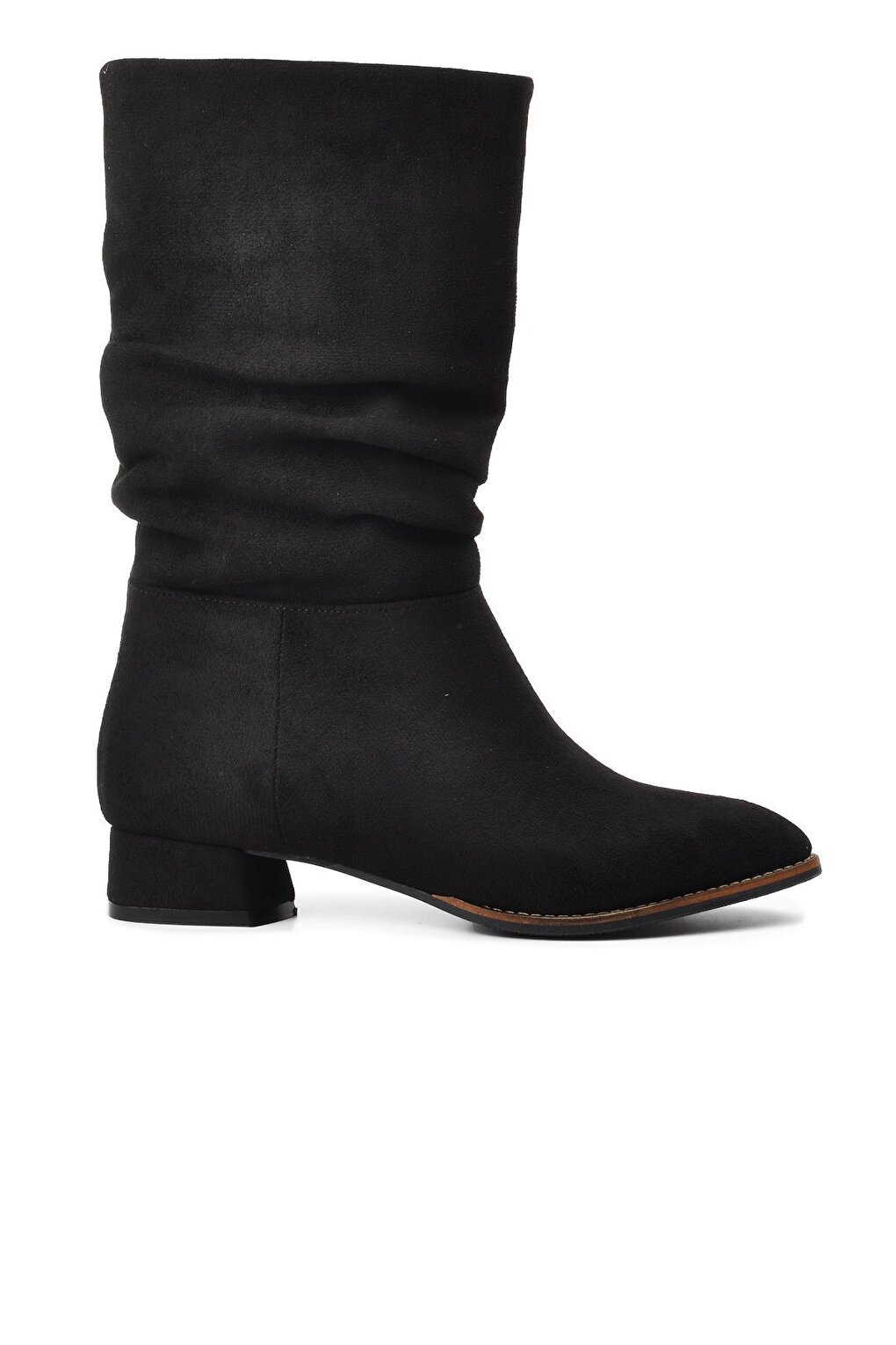 K04 Черные замшевые женские ботинки Ayakmod