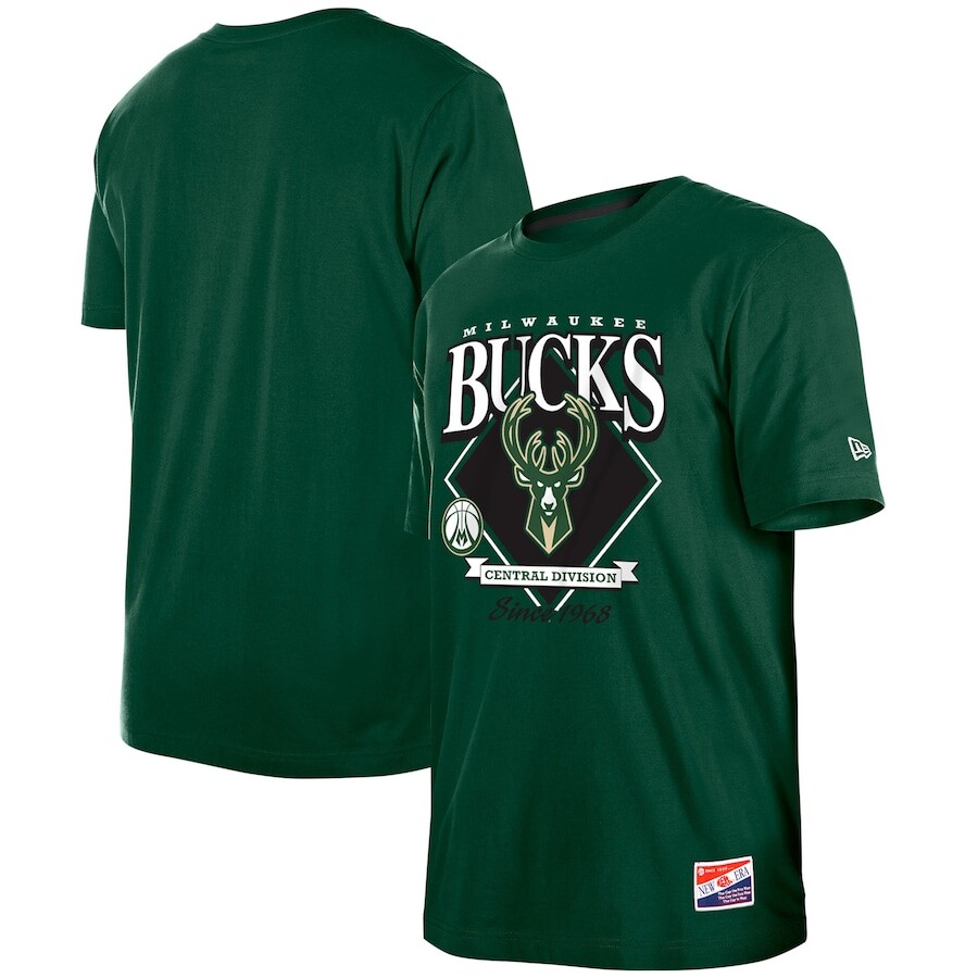 

Футболка с коротким рукавом New Era Milwaukee Bucks, зеленый