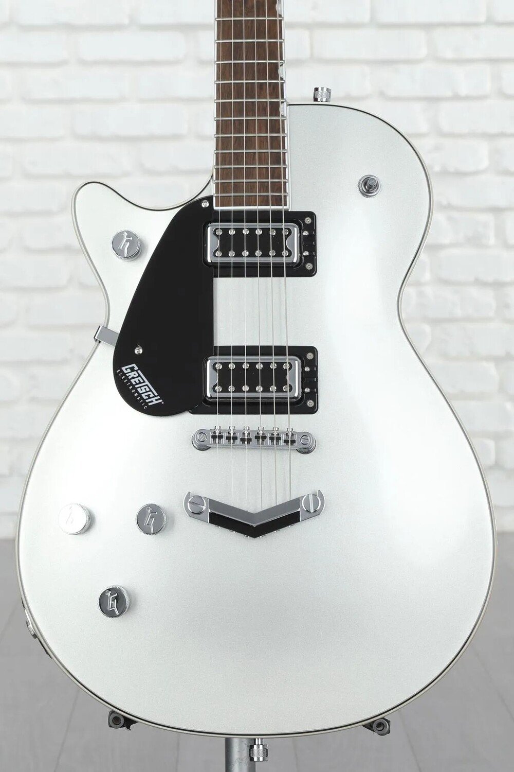 

Gretsch G5230LH Электроматический реактивный самолет для левшей — авиалайнер серебристый