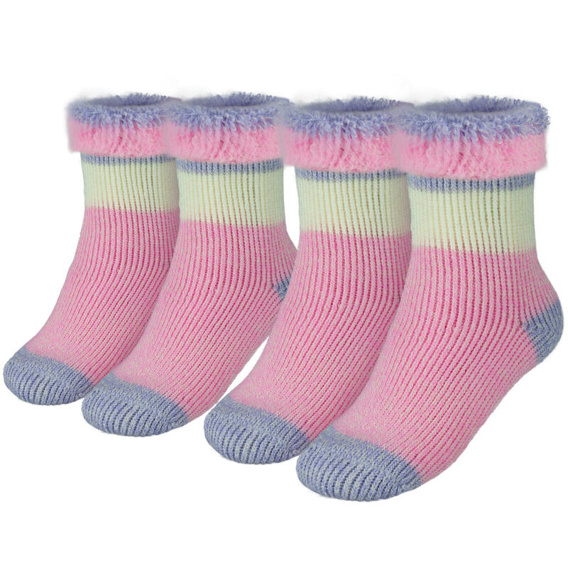 Термоноски детские ворсистые | Уютные носки | 2 пары | Розовый BLACK SNAKE, цвет rosa термоноски ворсистые tarjane розовый
