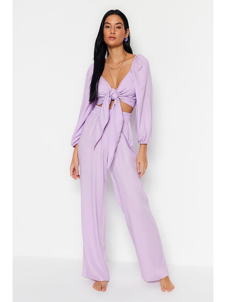 

Блуза trendyol 2tlg Outfit, сиреневый