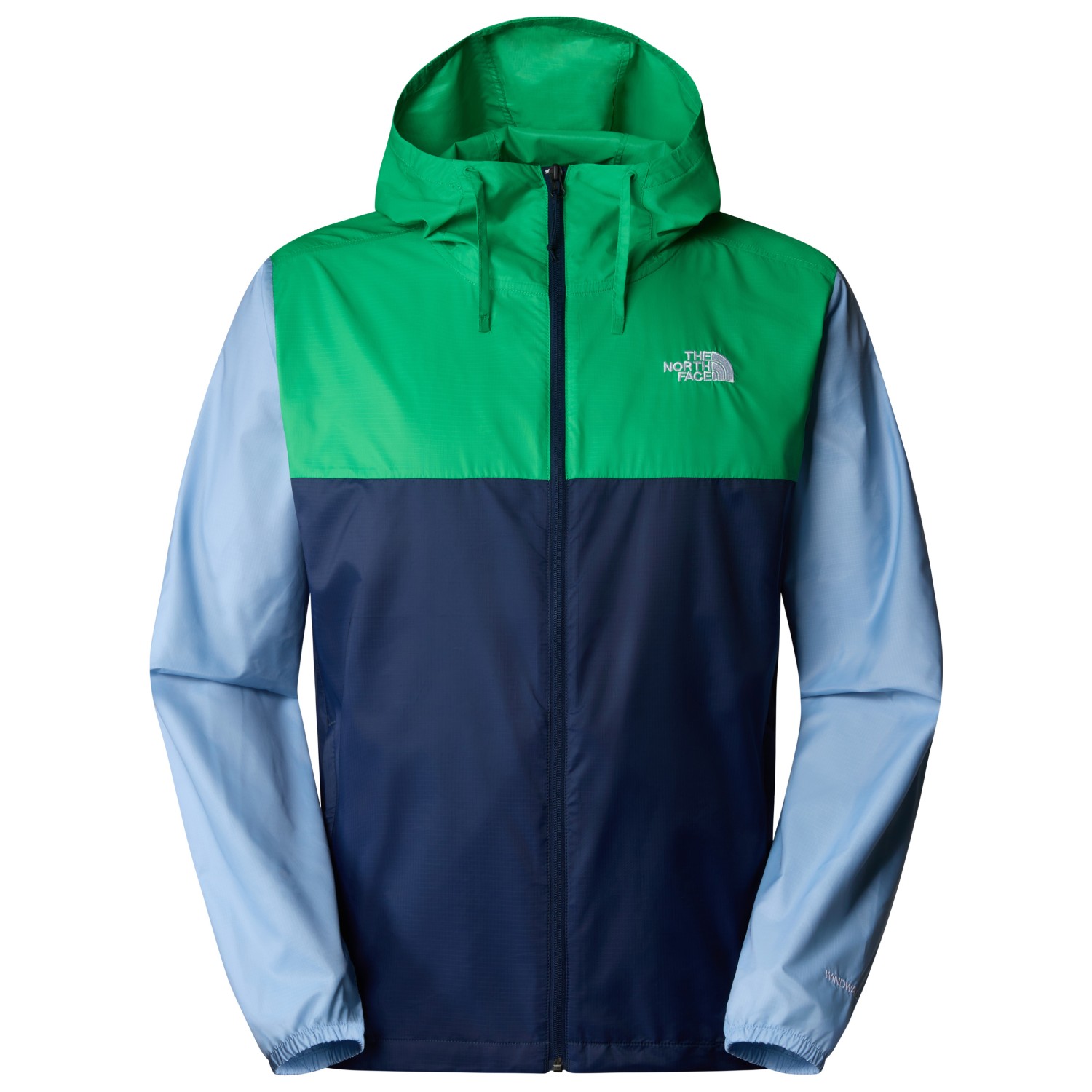 Повседневная куртка The North Face Cyclone 3, цвет Summit Navy/Optic Emerald/Steel Blue