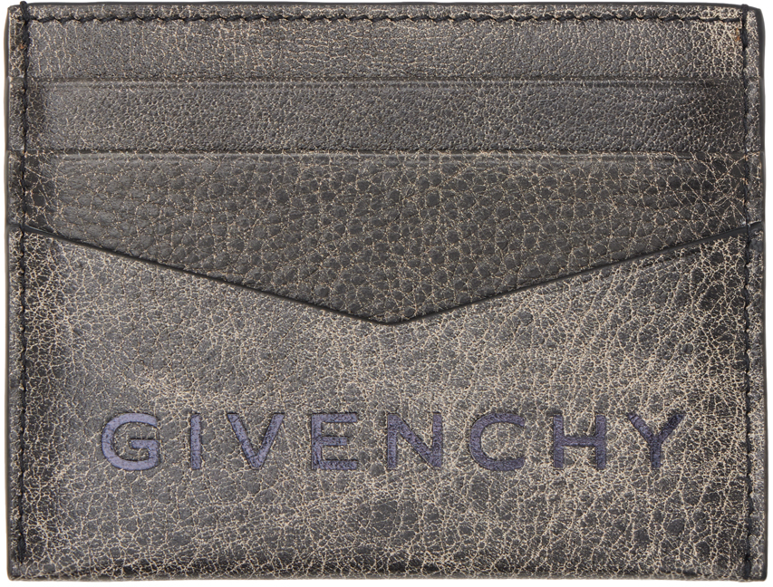 

Черная визитница с тиснением Givenchy