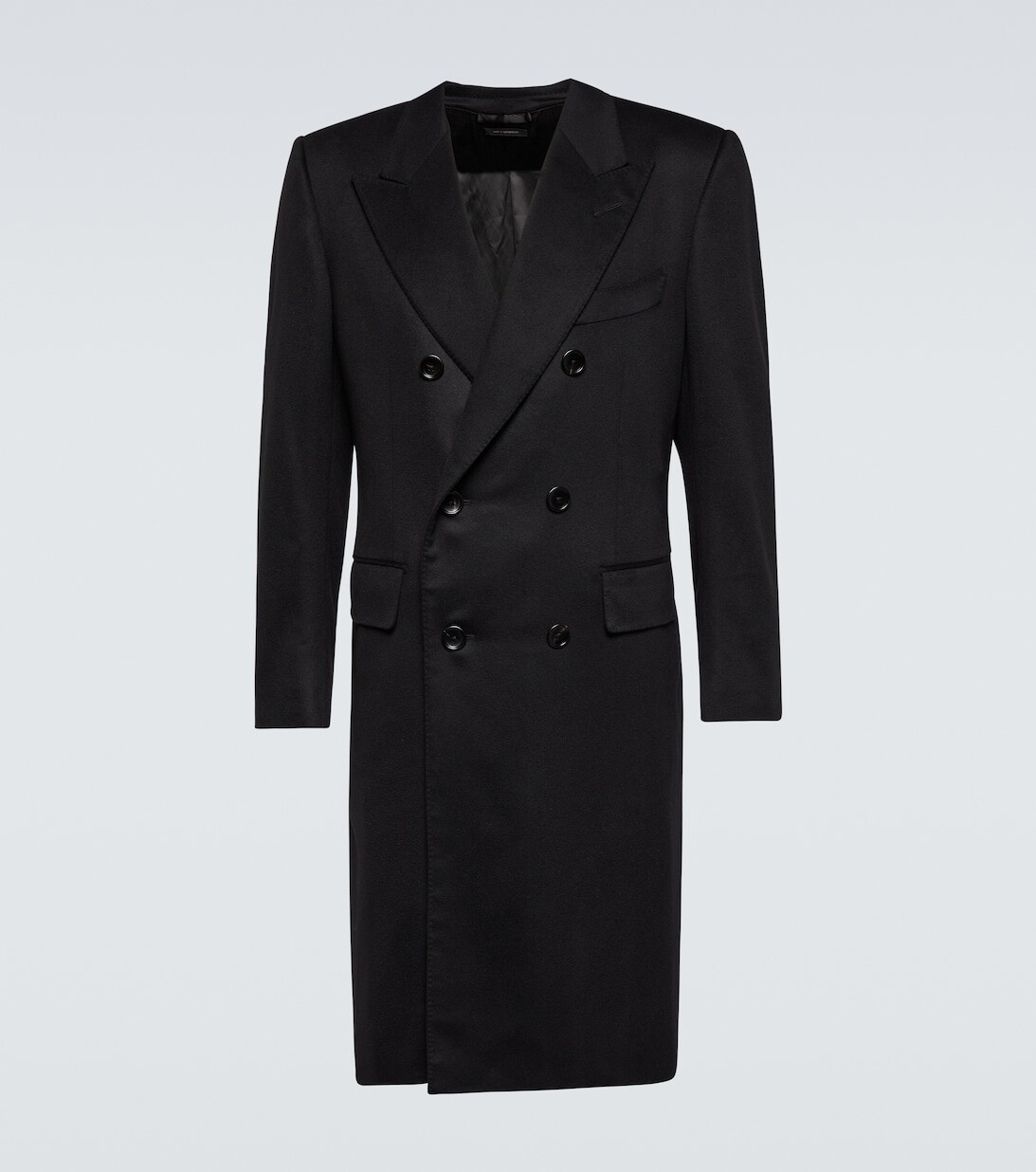 

Двубортное пальто из кашемира Tom Ford, черный