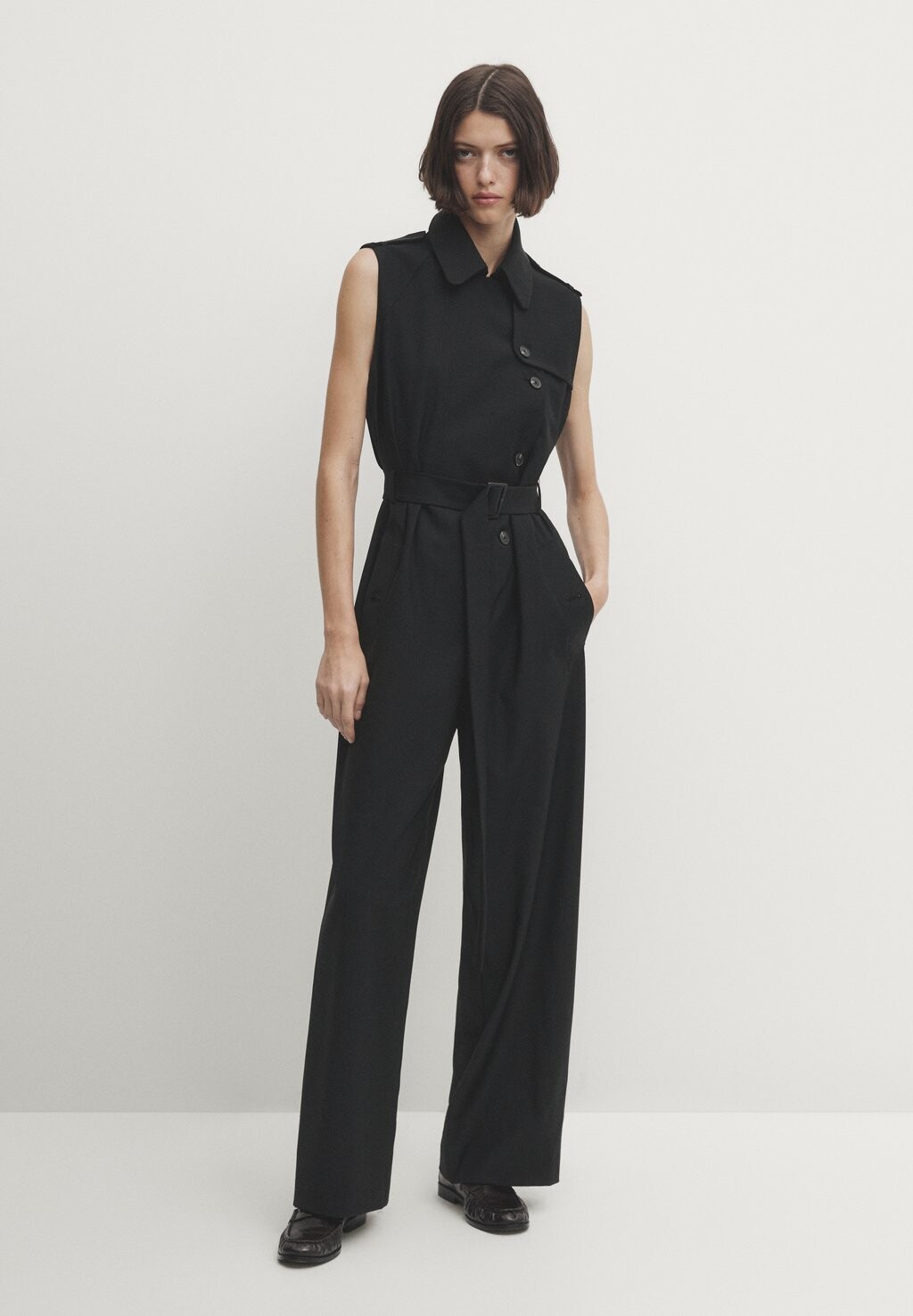 

Комбинезон Tailored-Fit Massimo Dutti, черный