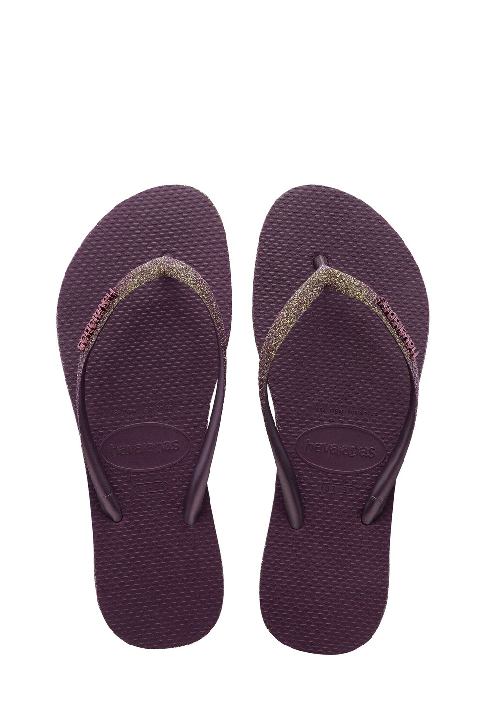 

Узкие шлепанцы Ii с блестящей отделкой Havaianas, фиолетовый