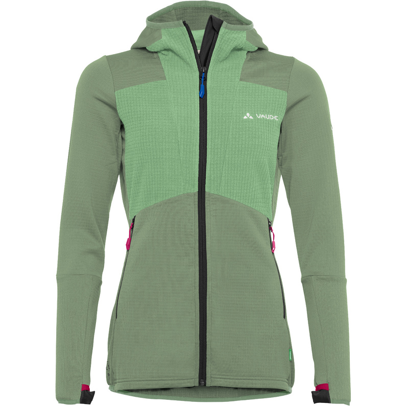 цена Женская флисовая куртка Monviso Hoodie Grid Vaude, зеленый