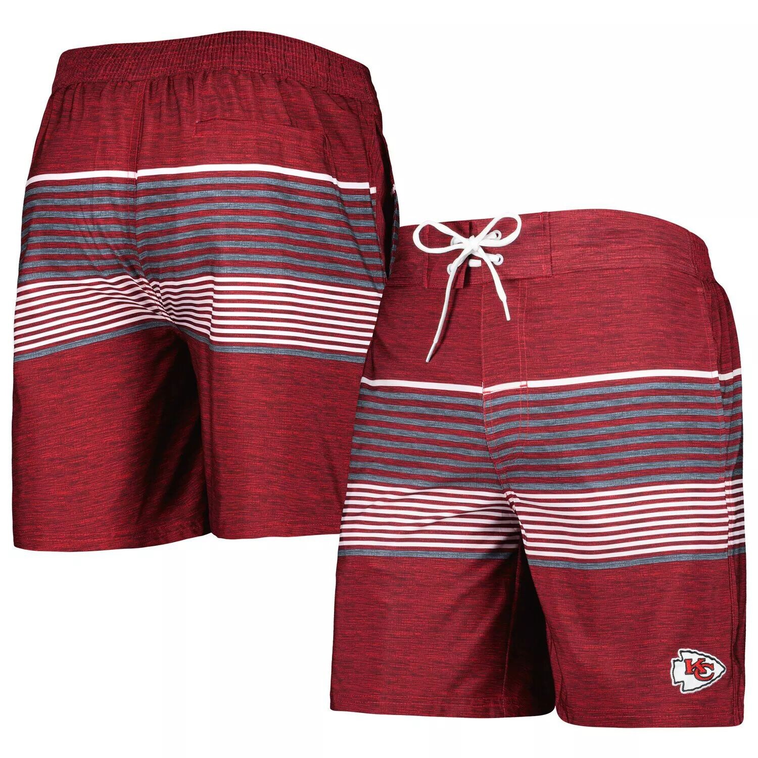 

Мужские спортивные шорты Carl Banks Red Kansas City Chiefs Coastline Volley Swim Shorts G-III