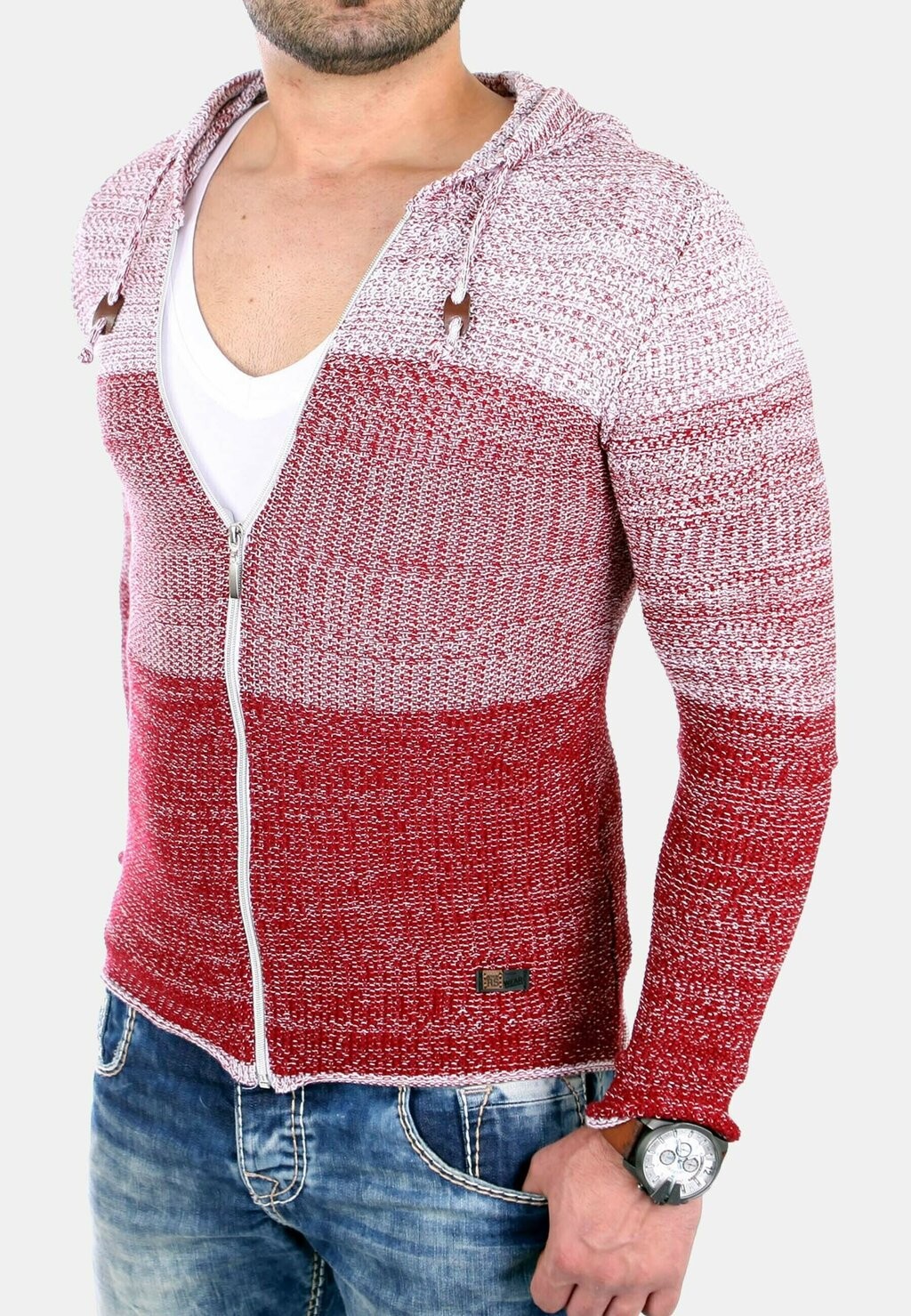 

Кардиган COLORBLOCK Reslad, цвет bordeaux