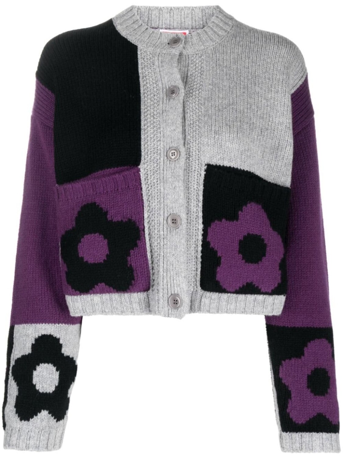 

Kenzo укороченный кардиган Boke Flower Checkerboard, фиолетовый