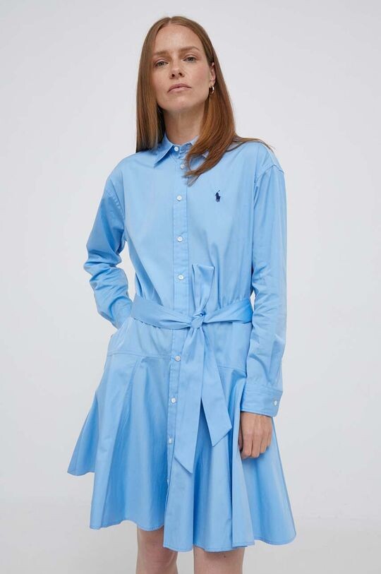 

Хлопковое платье Polo Ralph Lauren, синий