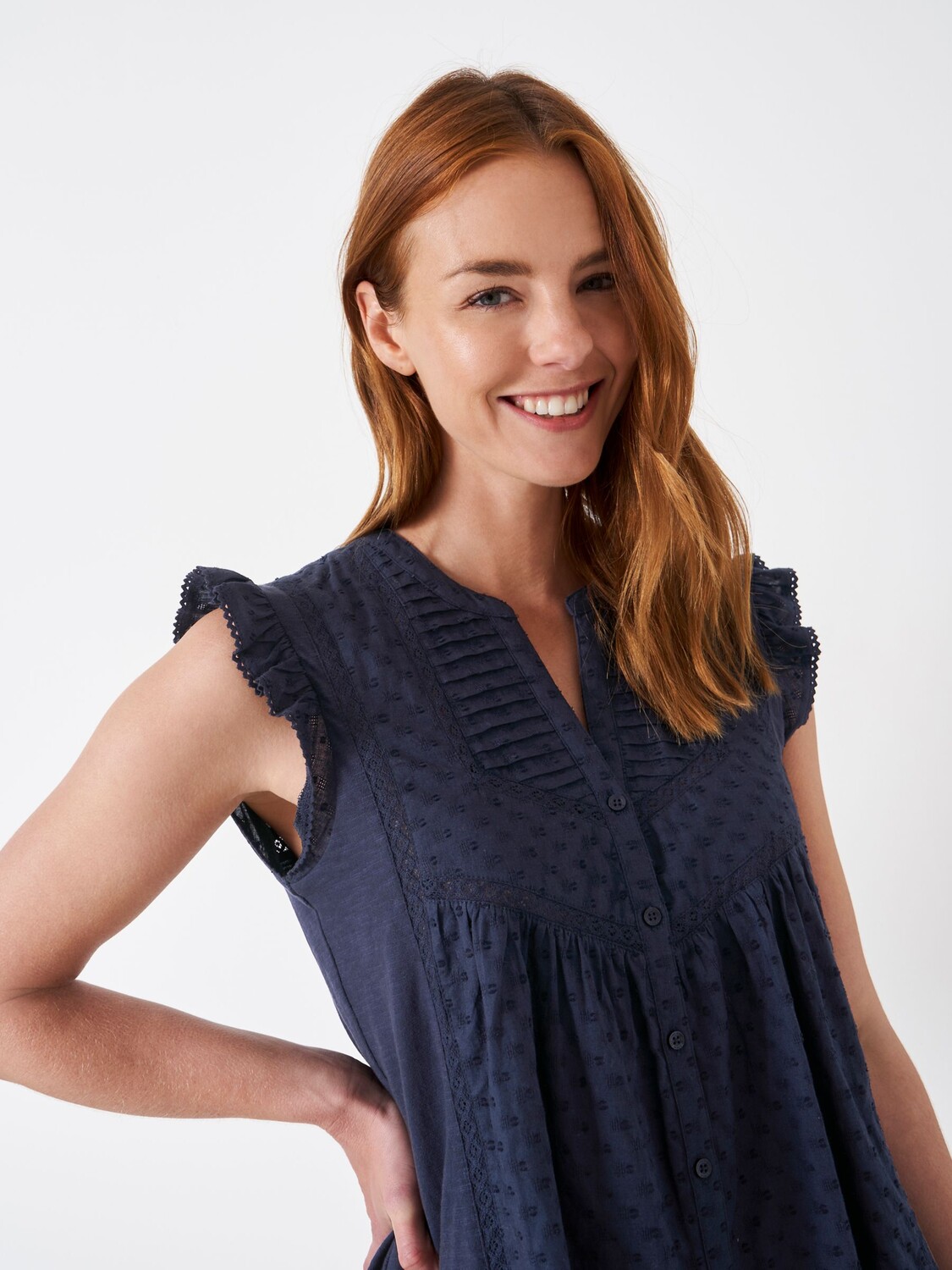 

Crew Clothing Блуза без рукавов Josie, темно-синий